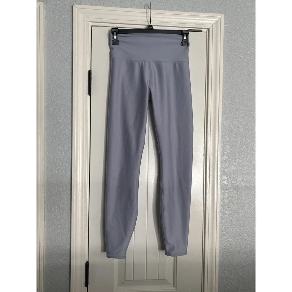 Alo Yoga High Waist Airbrush Leggings Womens XS Lavender Gray Athleisure
